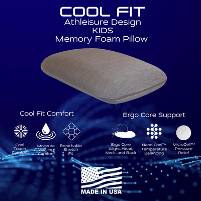 Cool Fit Kids Memory Foam Pillow