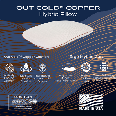 Out Cold™ Copper Hybrid Pillow