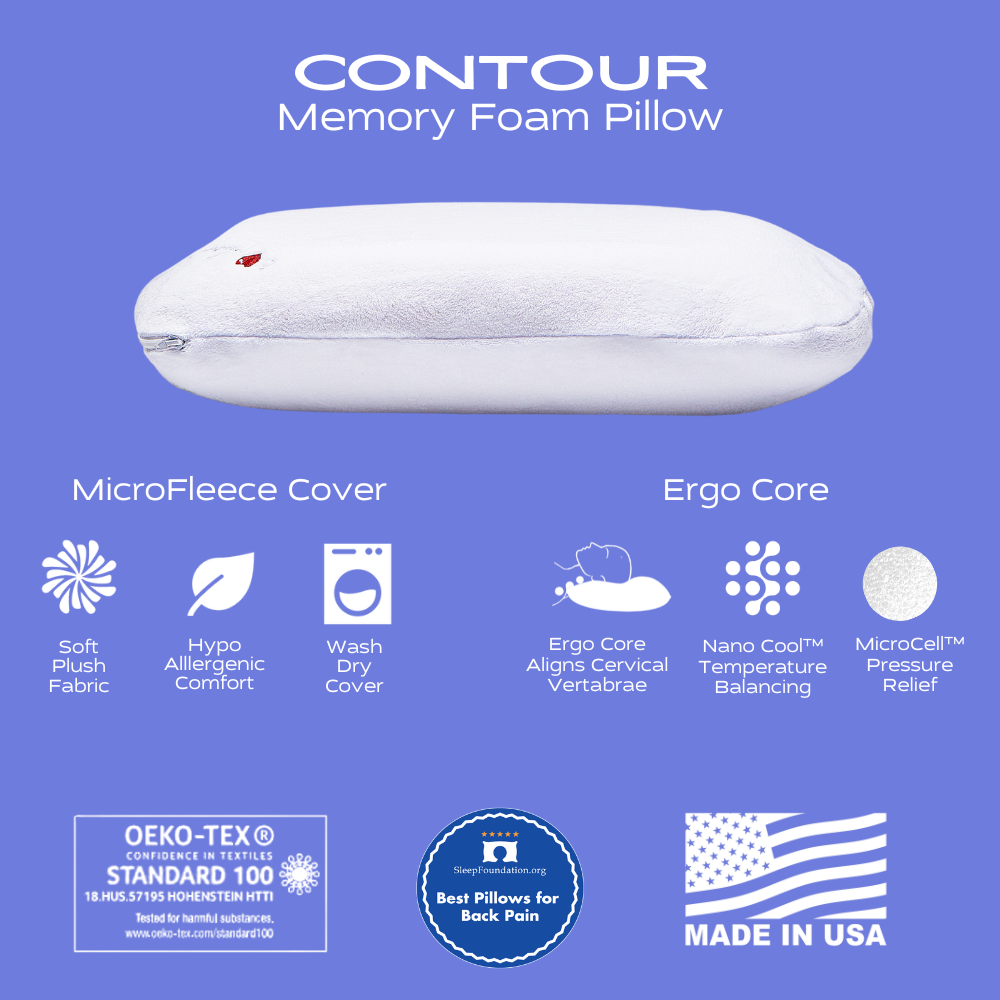 Contour Pillow | Best Memory Foam Pillows | I Love Pillow