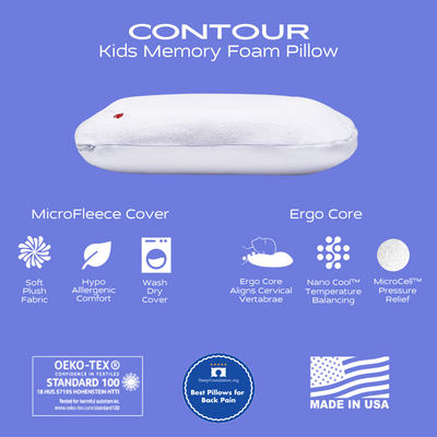 Contour Kids Memory Foam Pillow